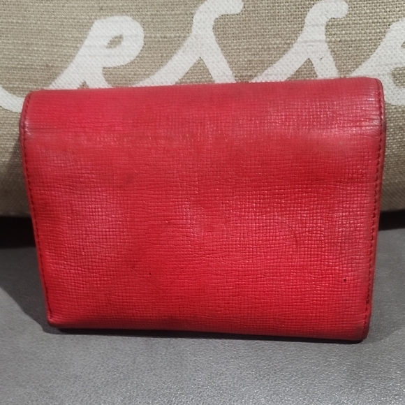 MCM Scarlet Red Leather Wallet - Picture 2 of 11